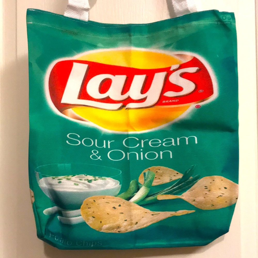 Lay’s Sour Cream and Onion novelty tote bag NWOT